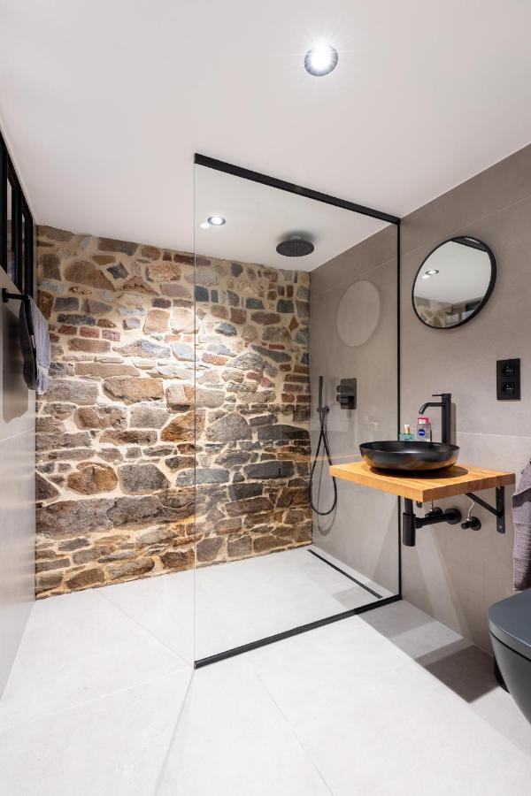 奥伯尔Tynil Saint Jean: Renovated Old Barn + Nordic Bath别墅 外观 照片