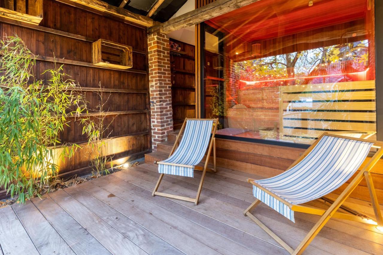 奥伯尔Tynil Saint Jean: Renovated Old Barn + Nordic Bath别墅 外观 照片